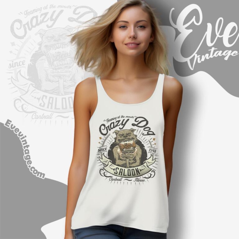 Crazy Dog Saloon Shirt Cantrall Il Dive Bar Tank Top Racerback Crazy Dog Saloon Shirt Cantrall Il Dive Bar Tank Top Racerback