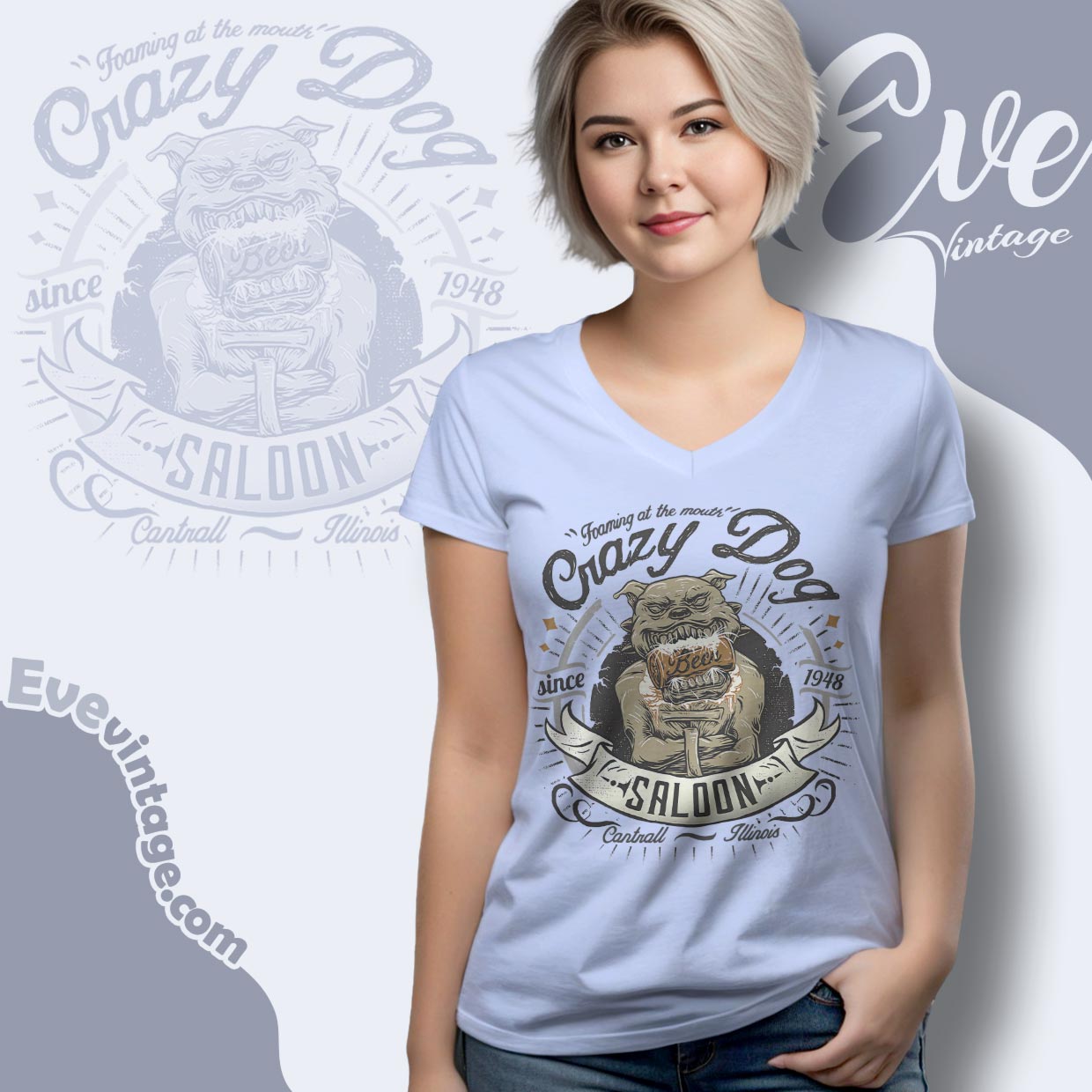 Crazy Dog Saloon Shirt – Cantrall IL Dive Bar tee Crazy Dog Saloon Shirt – Cantrall IL Dive Bar tee