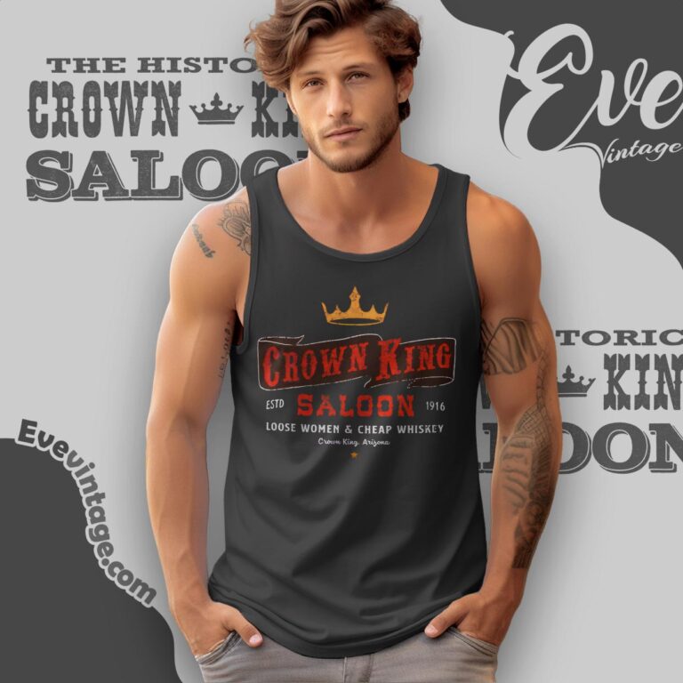 Crown King Saloon Dive Bar Shirt Tank Top Racerback Crown King Saloon Dive Bar Shirt Tank Top Racerback