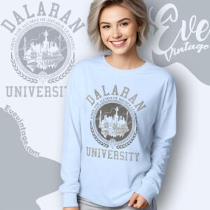 Dalaran University Shirt World Of Warcraft Long Sleeve Tee