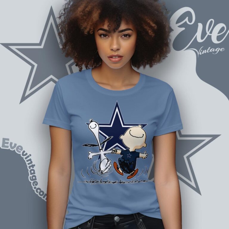 Dallas Cowboys Charlie Brown Snoopy Happy Dancing Shirt Women T Shirt Dallas Cowboys Charlie Brown Snoopy Happy Dancing Shirt Women T Shirt