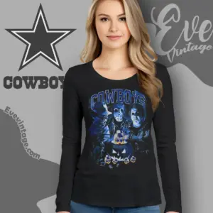 Dallas Cowboys Horror Halloween Long Sleeve Tee