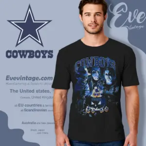 Dallas Cowboys Horror Halloween T shirt