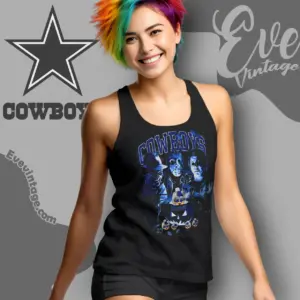 Dallas Cowboys Horror Halloween Tank Top Racerback