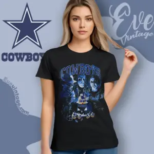 Dallas Cowboys Horror Halloween Women T shirt