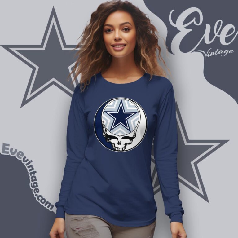 Dallas Cowboys Steal Your Face Grateful Dead Shirt Long Sleeve Tee Dallas Cowboys Steal Your Face Grateful Dead Shirt Long Sleeve Tee
