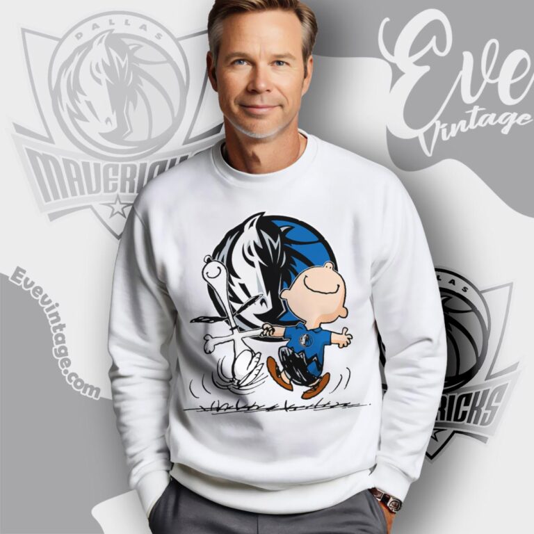 Dallas Mavericks Charlie Brown Snoopy Happy Dancing Shirt Sweatshirt Dallas Mavericks Charlie Brown Snoopy Happy Dancing Shirt Sweatshirt