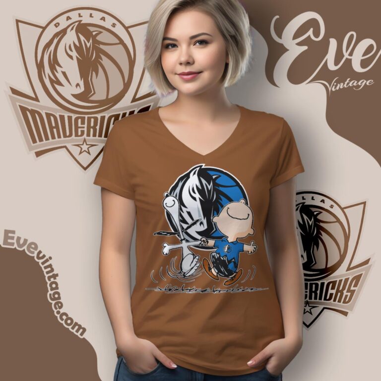 Dallas Mavericks Charlie Brown Snoopy Happy Dancing Shirt V Neck TShirt Dallas Mavericks Charlie Brown Snoopy Happy Dancing Shirt V Neck TShirt