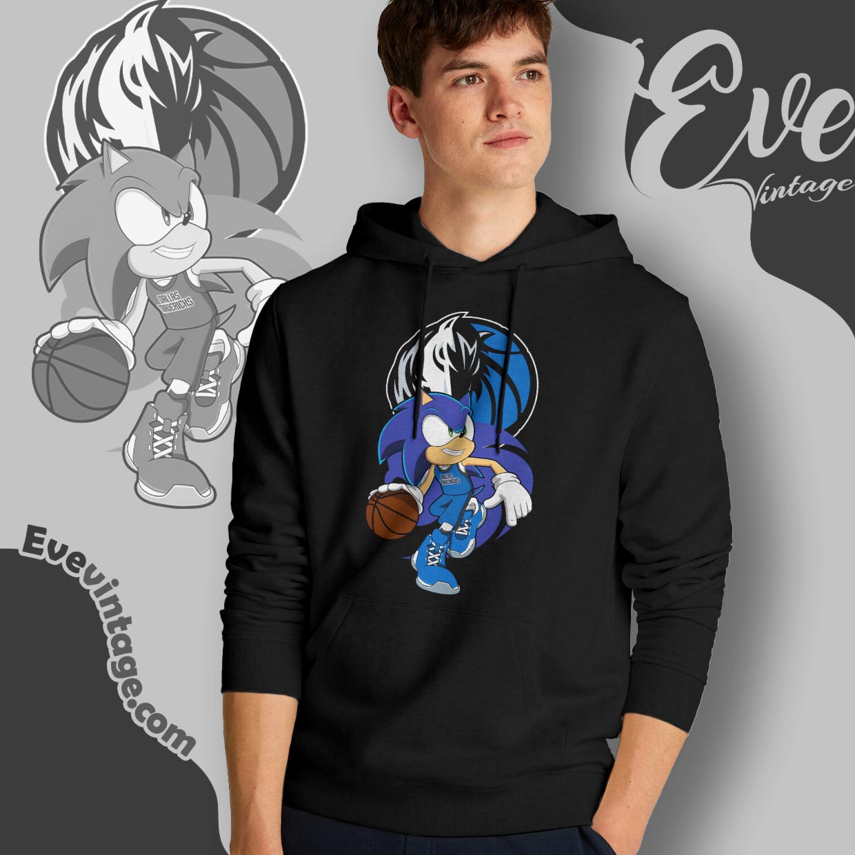 Dallas Mavericks Sonic The Hedgehog Shirt Dallas Mavericks Sonic The Hedgehog Shirt