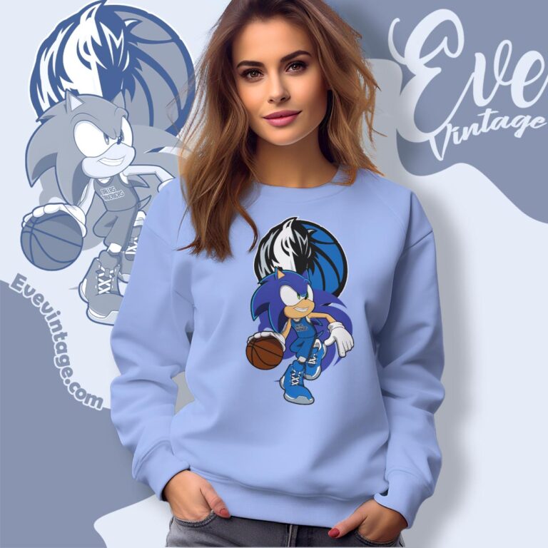 Dallas Mavericks Sonic The Hedgehog Shirt Sweatshirt Dallas Mavericks Sonic The Hedgehog Shirt Sweatshirt