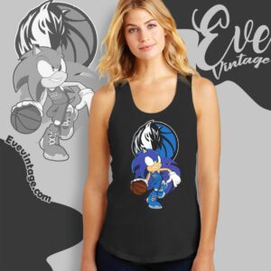 Dallas Mavericks Sonic The Hedgehog Shirt Tank Top Racerback