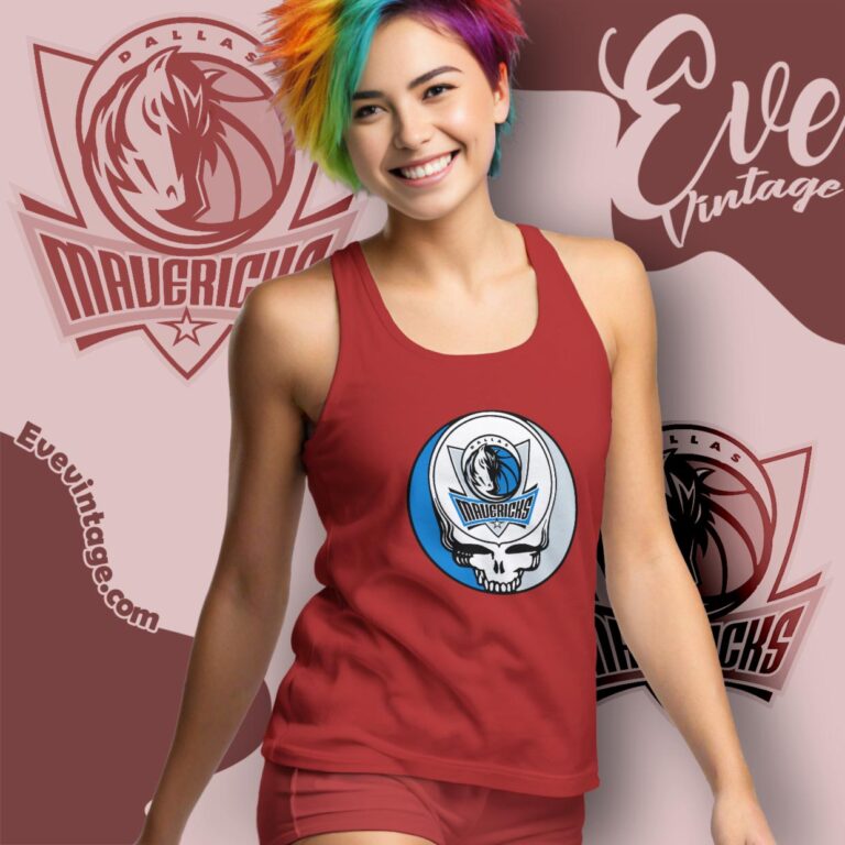 Dallas Mavericks Steal Your Face Grateful Dead Shirt Tank Top Racerback Dallas Mavericks Steal Your Face Grateful Dead Shirt Tank Top Racerback