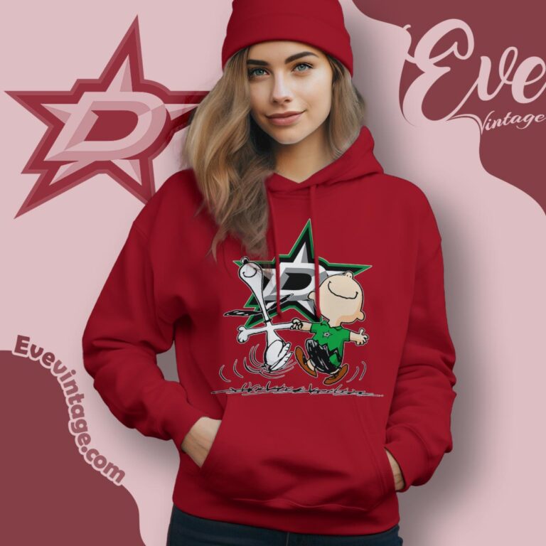 Dallas Stars Charlie Brown Snoopy Happy Dancing Shirt Hoodie Dallas Stars Charlie Brown Snoopy Happy Dancing Shirt Hoodie