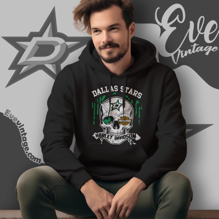 Dallas Stars Harley Davidson Skull Shirt Hoodie Dallas Stars Harley Davidson Skull Shirt Hoodie