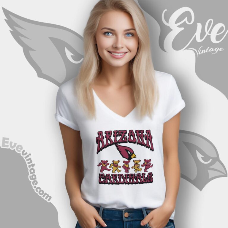 Dancing Bears Arizona Cardinals Grateful Dead Shirt V Neck TShirt Dancing Bears Arizona Cardinals Grateful Dead Shirt V Neck TShirt
