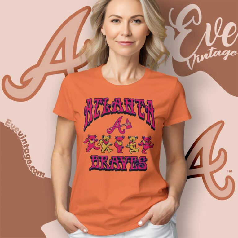 Dancing Bears Atlanta Braves Grateful Dead Shirt Women T Shirt Dancing Bears Atlanta Braves Grateful Dead Shirt Women T Shirt