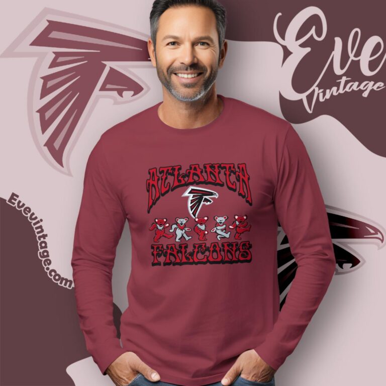 Dancing Bears Atlanta Falcons Grateful Dead Shirt Long Sleeve Tee Dancing Bears Atlanta Falcons Grateful Dead Shirt Long Sleeve Tee