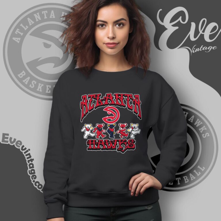 Dancing Bears Atlanta Hawks Grateful Dead Shirt Sweatshirt Dancing Bears Atlanta Hawks Grateful Dead Shirt Sweatshirt