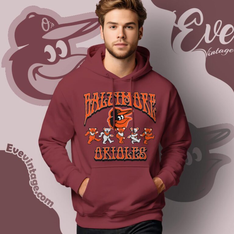 Dancing Bears Baltimore Orioles Grateful Dead Shirt Hoodie Dancing Bears Baltimore Orioles Grateful Dead Shirt Hoodie