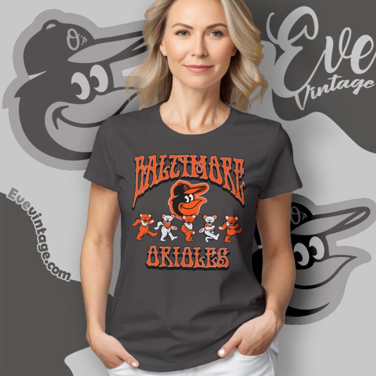 Dancing Bears Baltimore Orioles Grateful Dead Shirt Women T Shirt Dancing Bears Baltimore Orioles Grateful Dead Shirt Women T Shirt
