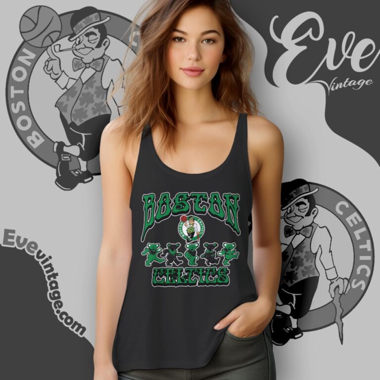 Dancing Bears Boston Celtics Grateful Dead Shirt Tank Top Racerback Dancing Bears Boston Celtics Grateful Dead Shirt Tank Top Racerback