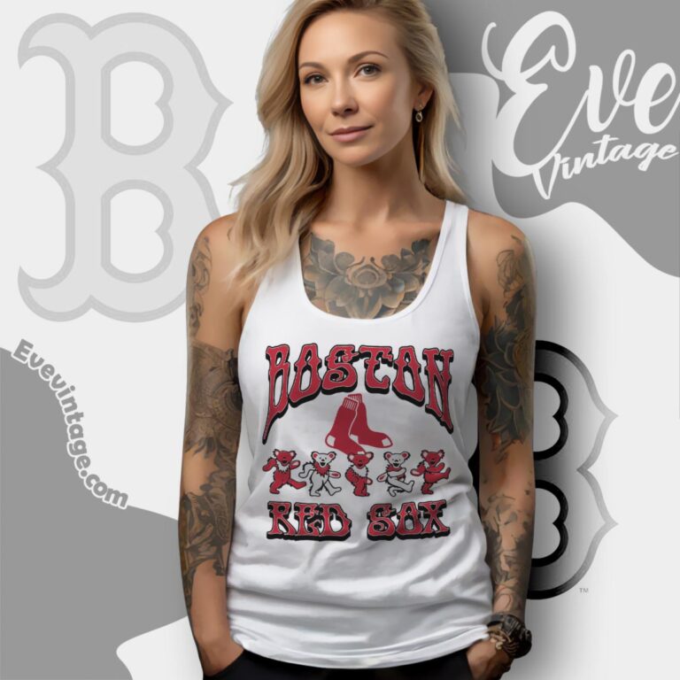 Dancing Bears Boston Red Sox Grateful Dead Shirt Tank Top Racerback Dancing Bears Boston Red Sox Grateful Dead Shirt Tank Top Racerback