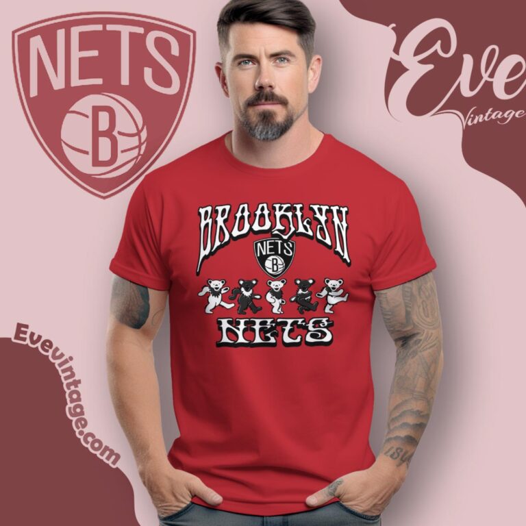Dancing Bears Brooklyn Nets Grateful Dead Shirt T Shirt Dancing Bears Brooklyn Nets Grateful Dead Shirt T Shirt
