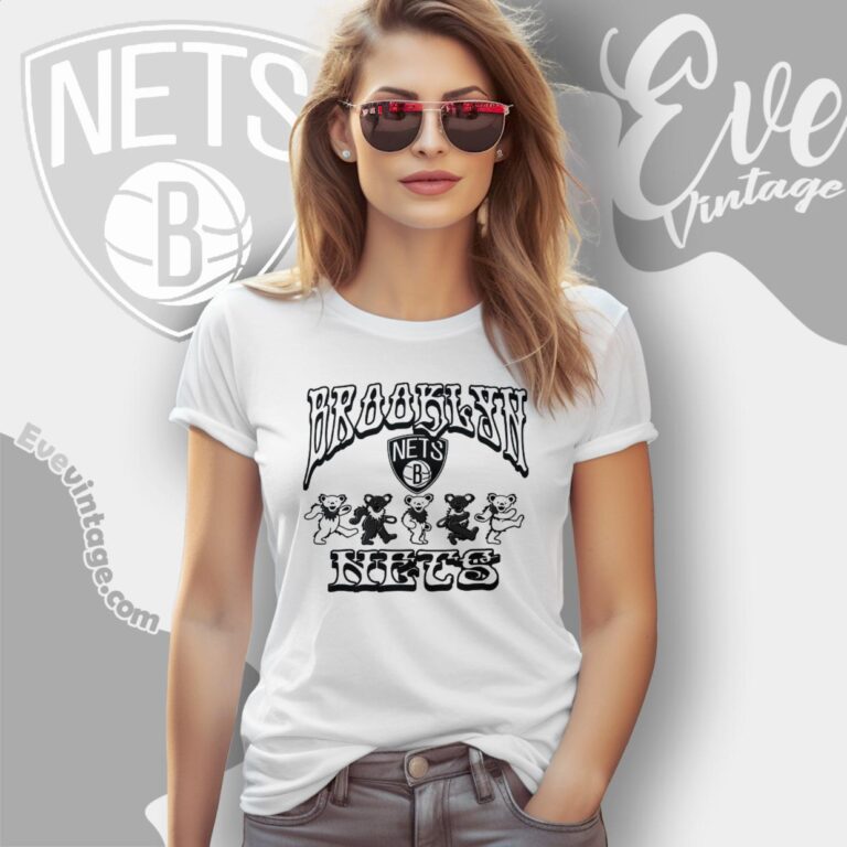 Dancing Bears Brooklyn Nets Grateful Dead Shirt Women T Shirt Dancing Bears Brooklyn Nets Grateful Dead Shirt Women T Shirt