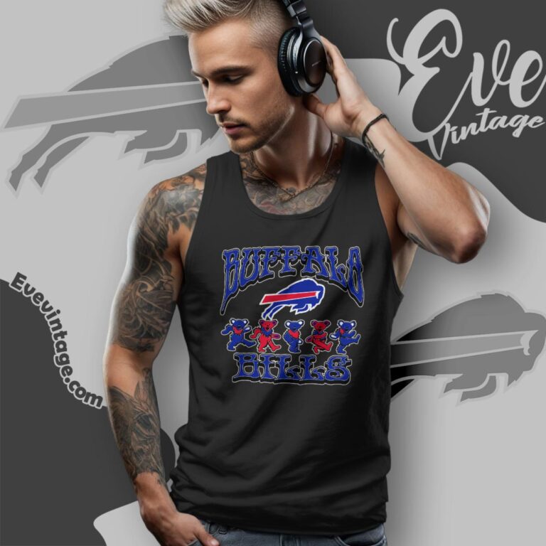 Dancing Bears Buffalo Bills Grateful Dead Shirt Tank Top Racerback Dancing Bears Buffalo Bills Grateful Dead Shirt Tank Top Racerback