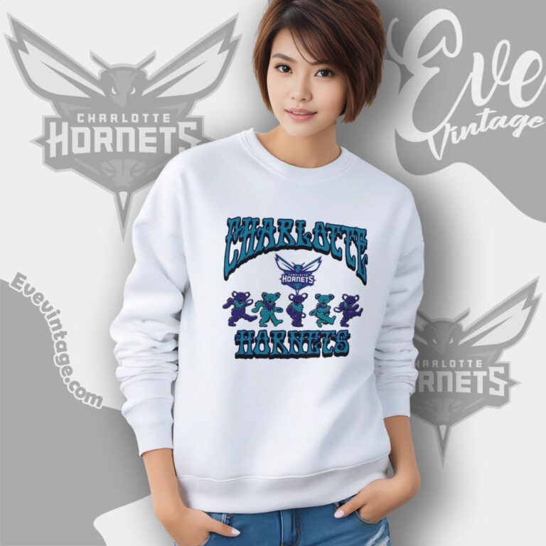 Dancing Bears Charlotte Hornets Grateful Dead Shirt Sweatshirt Dancing Bears Charlotte Hornets Grateful Dead Shirt Sweatshirt