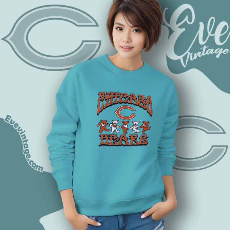 Dancing Bears Chicago Bears Grateful Dead Shirt Sweatshirt Dancing Bears Chicago Bears Grateful Dead Shirt Sweatshirt