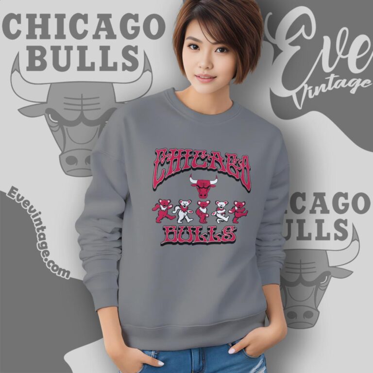 Dancing Bears Chicago Bulls Grateful Dead Shirt Sweatshirt Dancing Bears Chicago Bulls Grateful Dead Shirt Sweatshirt