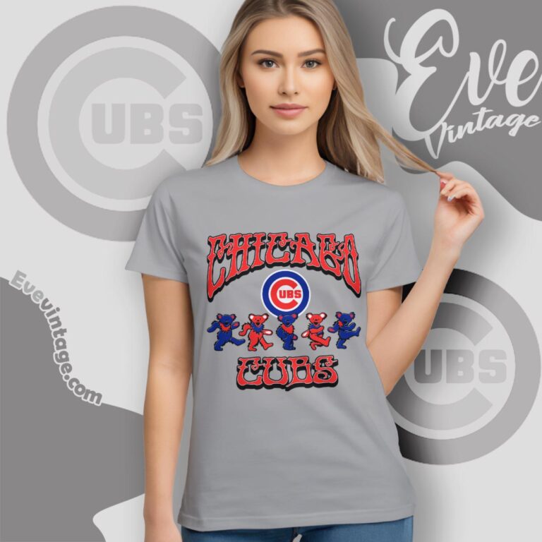 Dancing Bears Chicago Cubs Grateful Dead Shirt Women T Shirt Dancing Bears Chicago Cubs Grateful Dead Shirt Women T Shirt