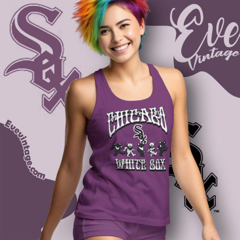 Dancing Bears Chicago White Sox Grateful Dead Shirt Tank Top Racerback Dancing Bears Chicago White Sox Grateful Dead Shirt Tank Top Racerback