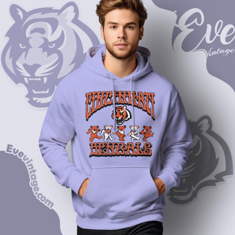 Dancing Bears Cincinnati Bengals Grateful Dead Shirt Hoodie Dancing Bears Cincinnati Bengals Grateful Dead Shirt Hoodie
