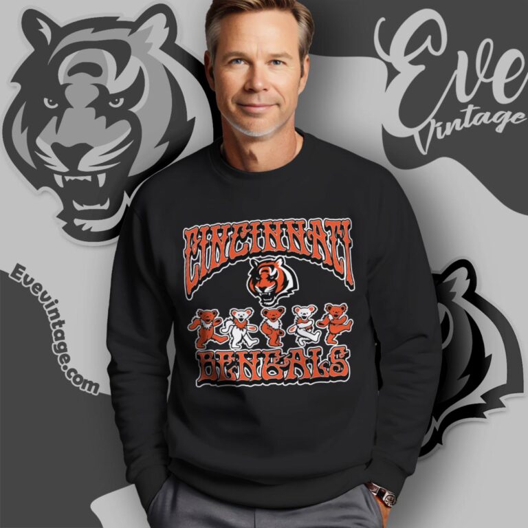 Dancing Bears Cincinnati Bengals Grateful Dead Shirt Sweatshirt Dancing Bears Cincinnati Bengals Grateful Dead Shirt Sweatshirt