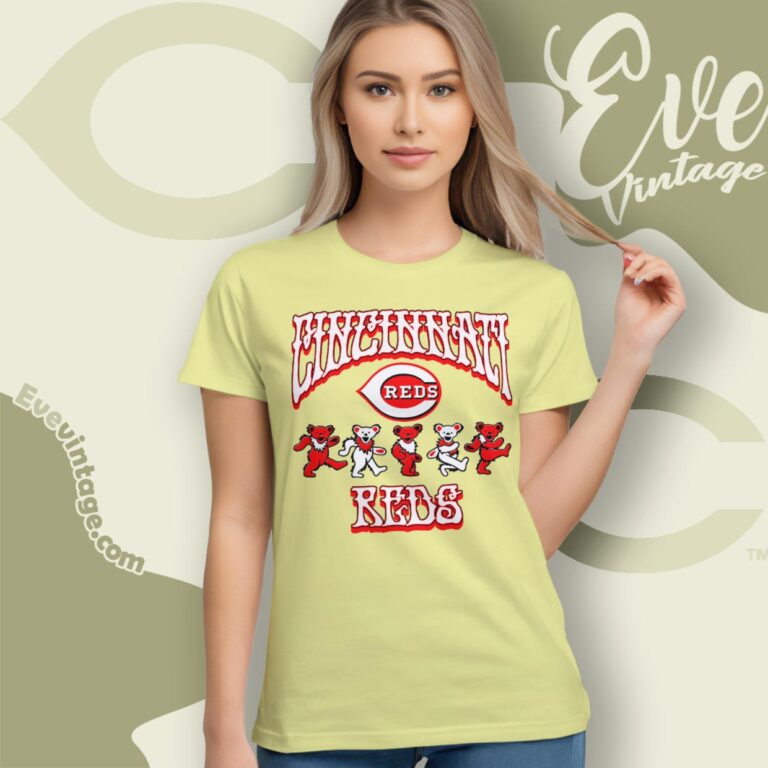Dancing Bears Cincinnati Reds Grateful Dead Shirt Women T Shirt Dancing Bears Cincinnati Reds Grateful Dead Shirt Women T Shirt