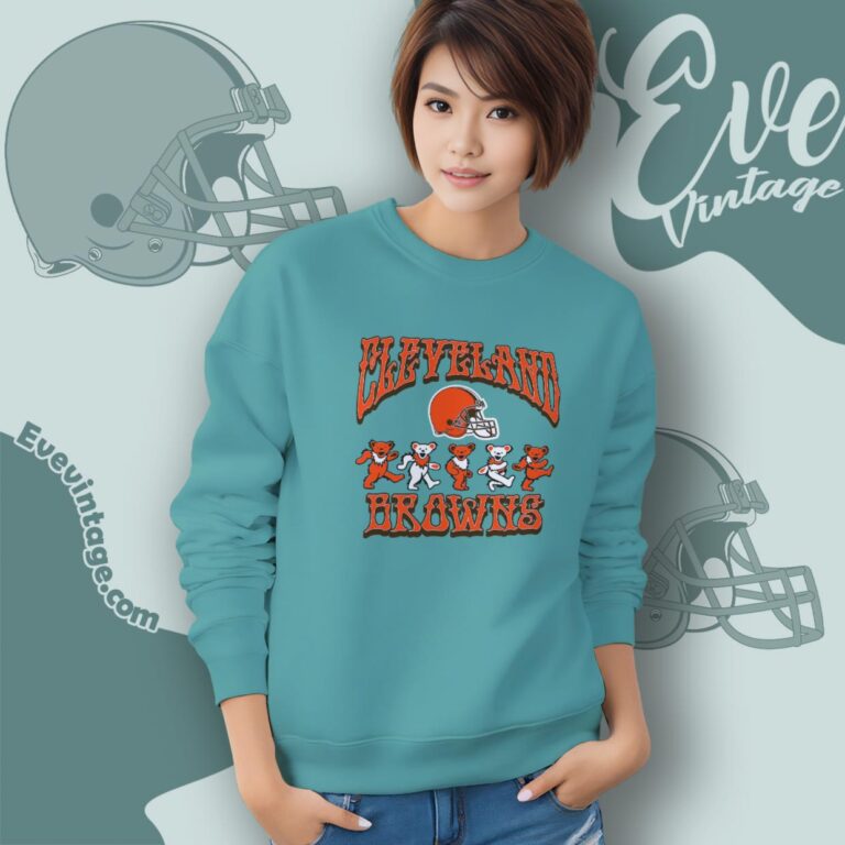 Dancing Bears Cleveland Browns Grateful Dead Shirt Sweatshirt Dancing Bears Cleveland Browns Grateful Dead Shirt Sweatshirt