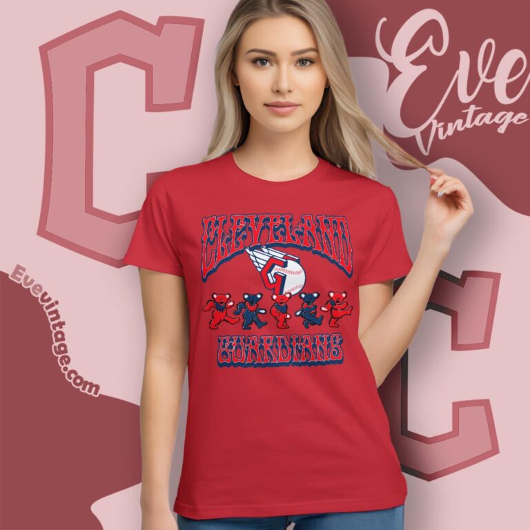 Dancing Bears Cleveland Guardians Grateful Dead Shirt Women T Shirt Dancing Bears Cleveland Guardians Grateful Dead Shirt Women T Shirt