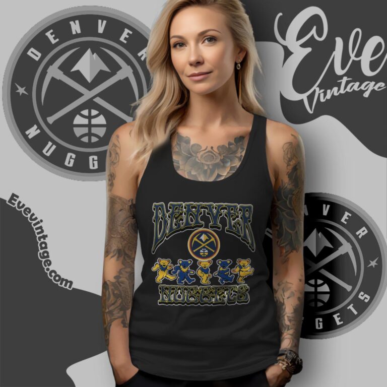 Dancing Bears Denver Nuggets Grateful Dead Shirt Tank Top Racerback Dancing Bears Denver Nuggets Grateful Dead Shirt Tank Top Racerback