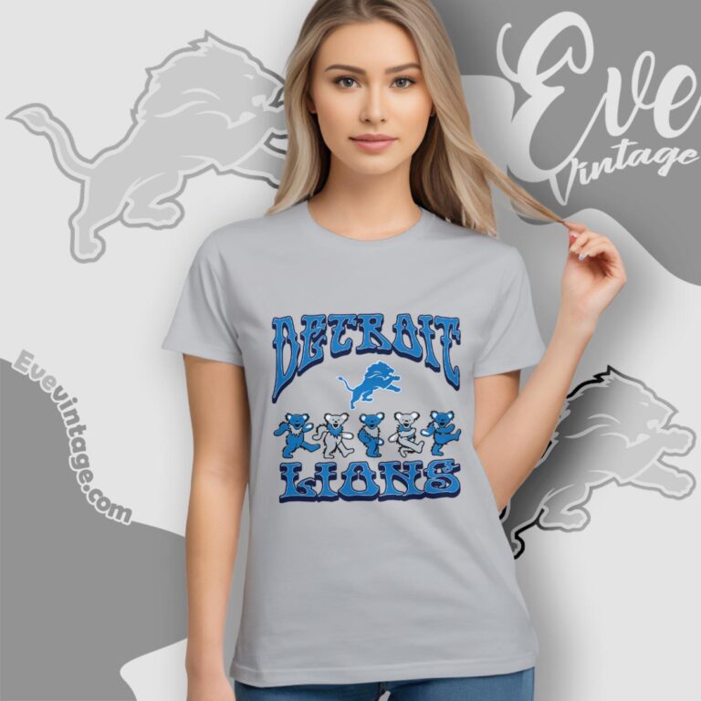 Dancing Bears Detroit Lions Grateful Dead Shirt Women T Shirt Dancing Bears Detroit Lions Grateful Dead Shirt Women T Shirt