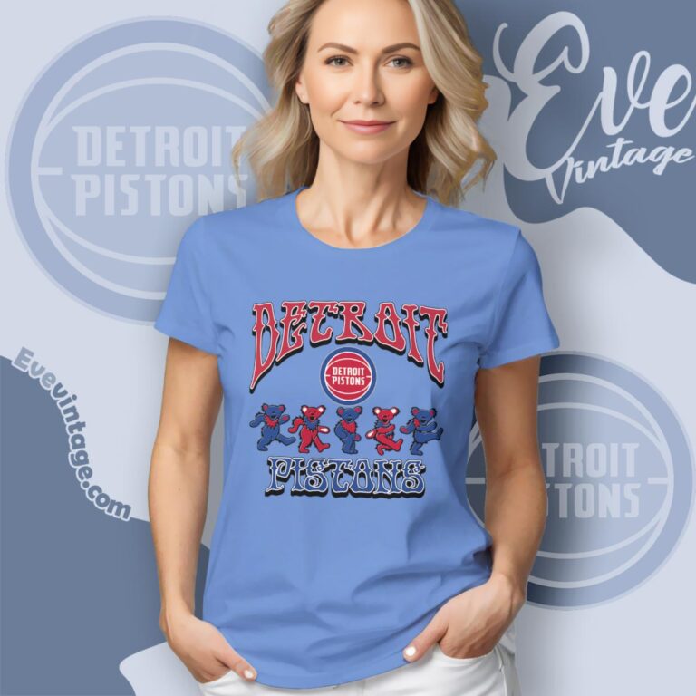 Dancing Bears Detroit Pistons Grateful Dead Shirt Women T Shirt Dancing Bears Detroit Pistons Grateful Dead Shirt Women T Shirt