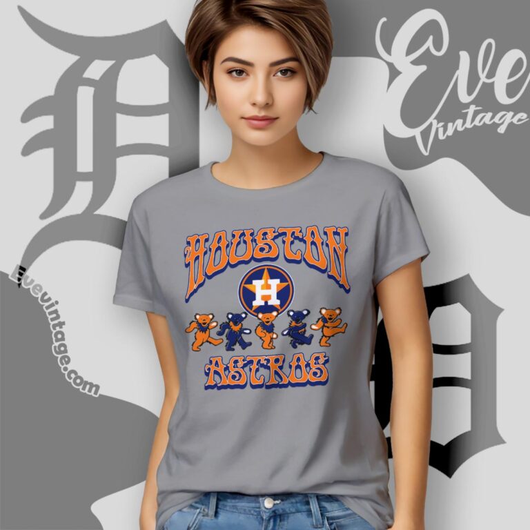 Dancing Bears Houston Astros Grateful Dead Shirt Women T Shirt Dancing Bears Houston Astros Grateful Dead Shirt Women T Shirt