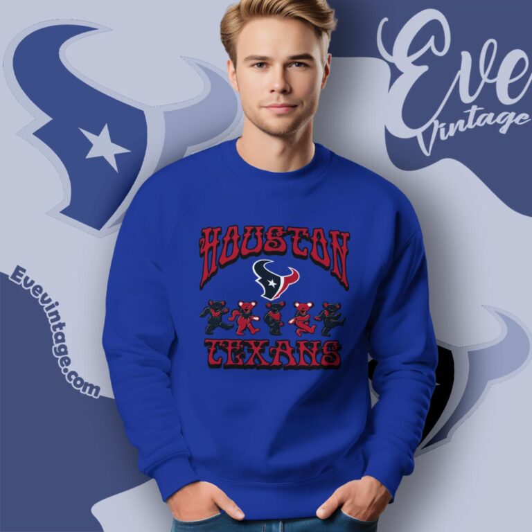 Dancing Bears Houston Texans Grateful Dead Shirt Sweatshirt Dancing Bears Houston Texans Grateful Dead Shirt Sweatshirt