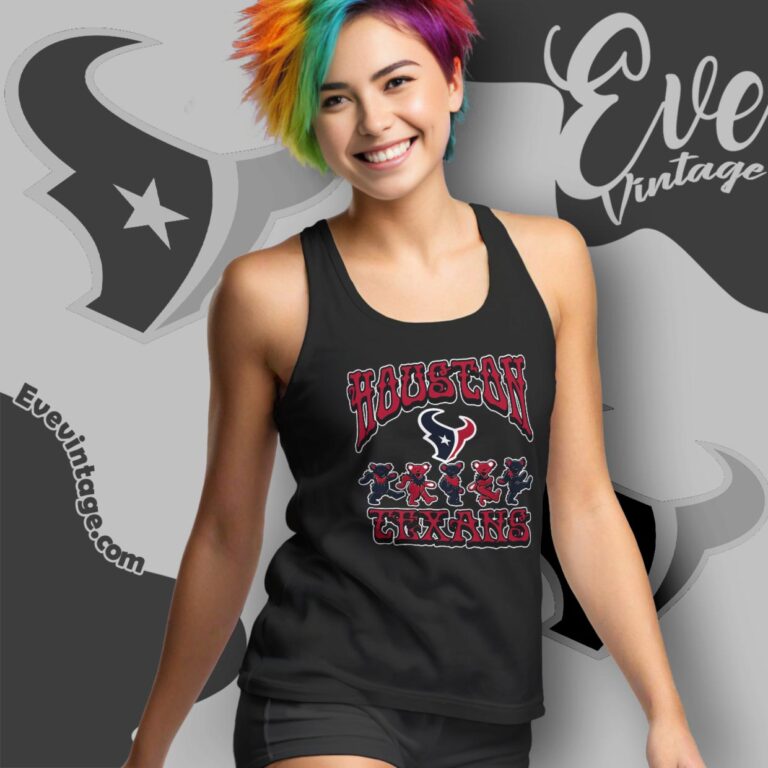 Dancing Bears Houston Texans Grateful Dead Shirt Tank Top Racerback Dancing Bears Houston Texans Grateful Dead Shirt Tank Top Racerback