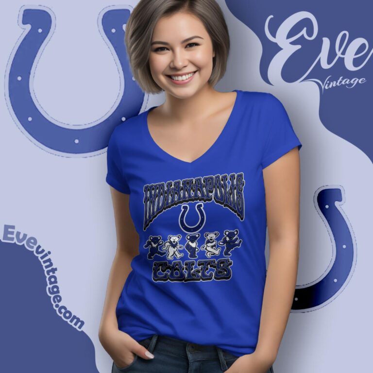 Dancing Bears Indianapolis Colts Grateful Dead Shirt V Neck TShirt Dancing Bears Indianapolis Colts Grateful Dead Shirt V Neck TShirt
