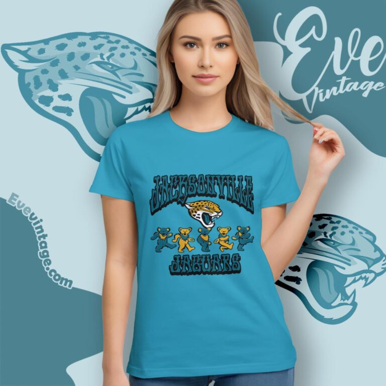 Dancing Bears Jacksonville Jaguars Grateful Dead Shirt Women T Shirt Dancing Bears Jacksonville Jaguars Grateful Dead Shirt Women T Shirt