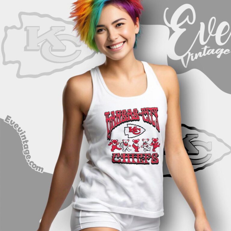 Dancing Bears Kansas City Chiefs Grateful Dead Shirt Tank Top Racerback Dancing Bears Kansas City Chiefs Grateful Dead Shirt Tank Top Racerback