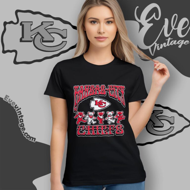 Dancing Bears Kansas City Chiefs Grateful Dead Shirt Women T Shirt Dancing Bears Kansas City Chiefs Grateful Dead Shirt Women T Shirt