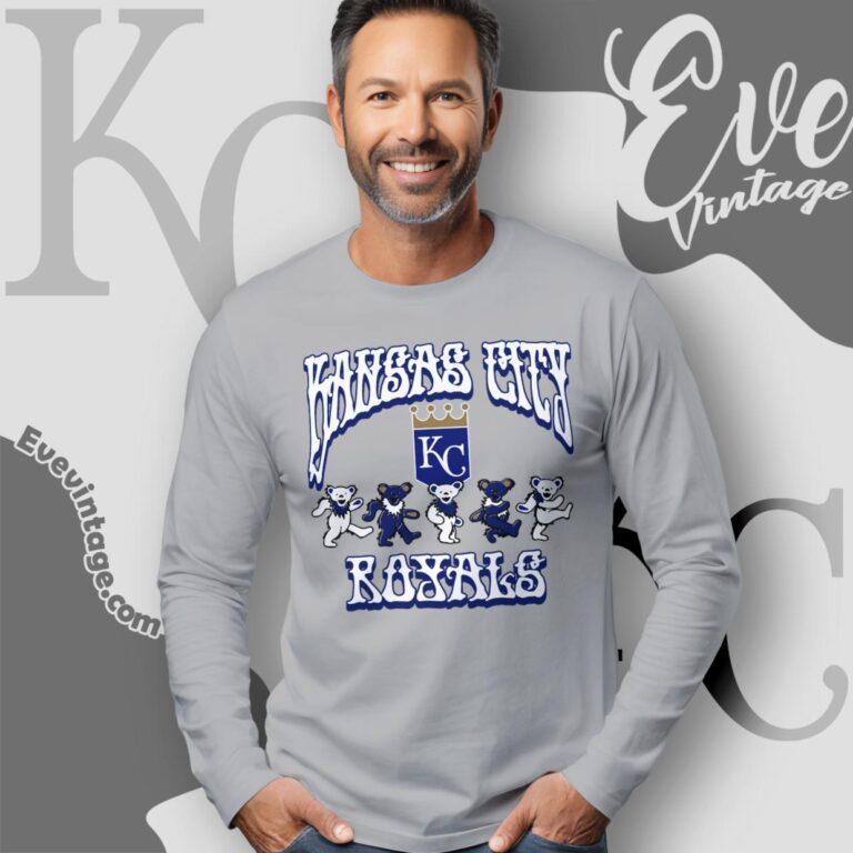 Dancing Bears Kansas City Royals Grateful Dead Shirt Long Sleeve Tee Dancing Bears Kansas City Royals Grateful Dead Shirt Long Sleeve Tee